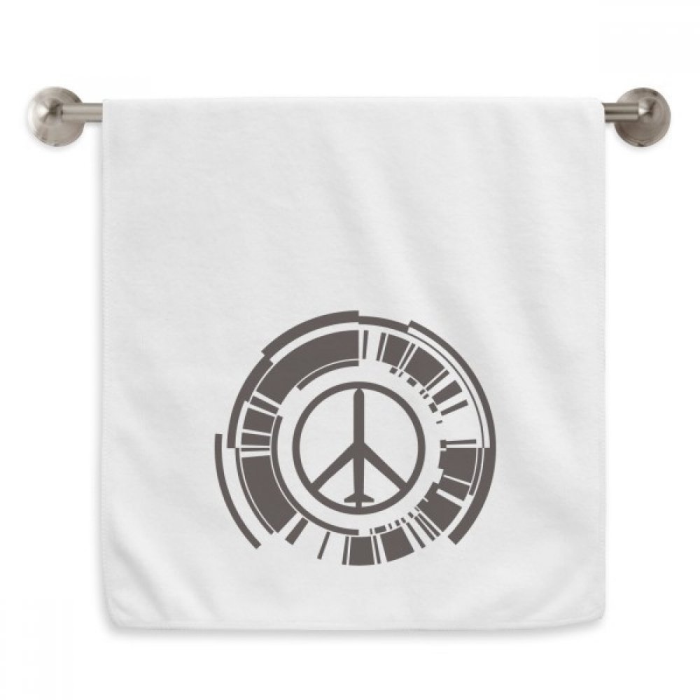 Serviettes débarbouillettes motif avion anti-guerre blanc essuie-mains 13x29 pouces