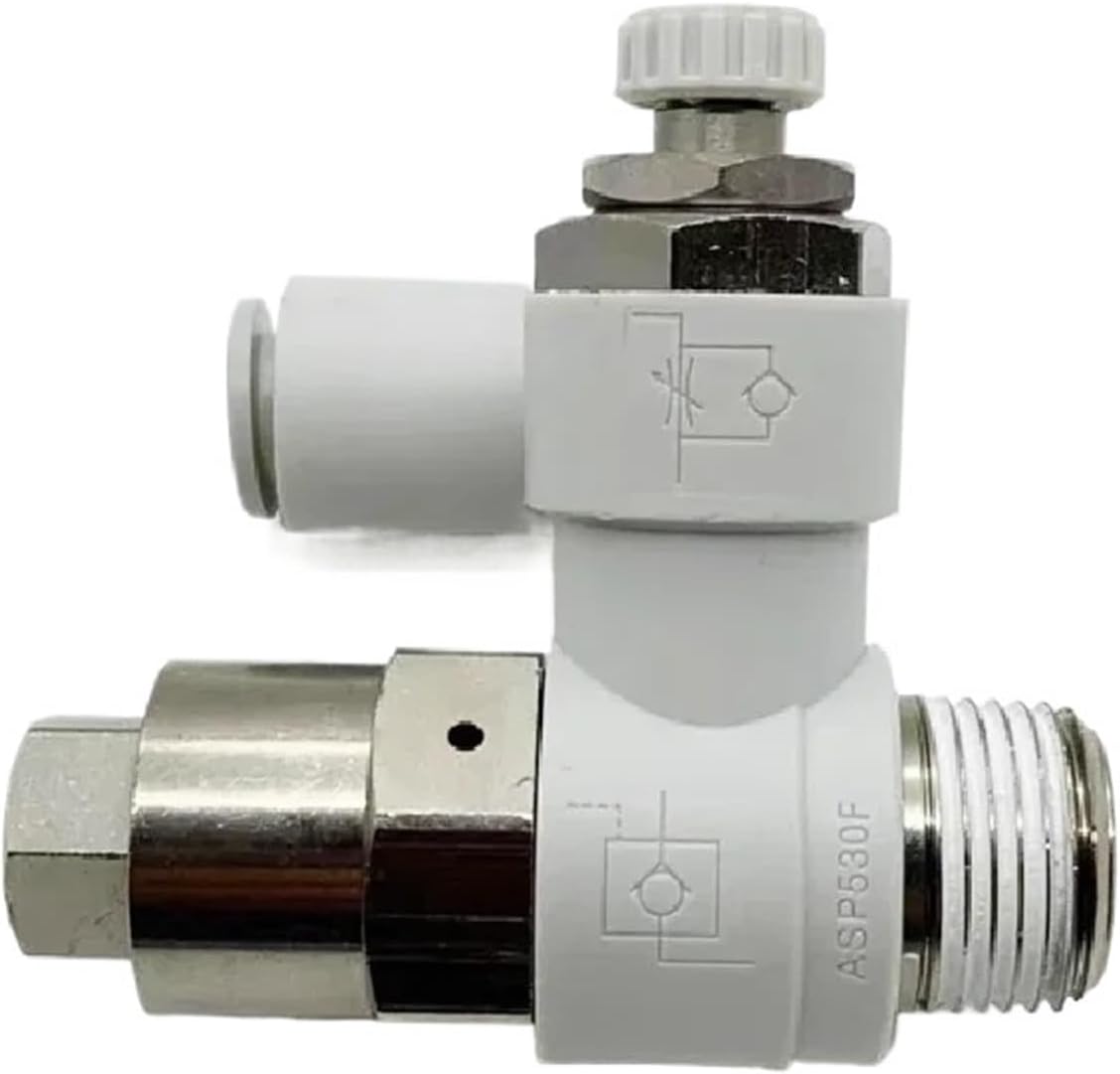 Speed Controller with Pilot Check Valve with One-touch Fitting ASP Series,ASP330F-M5-06S/ASP330F-M5-08S/ASP330F-01-06S(ASP330F-01-08S-01)