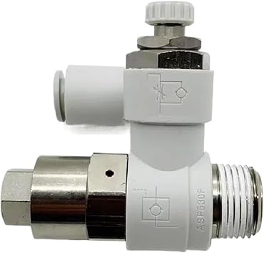Speed Controller with Pilot Check Valve with One-touch Fitting ASP Series,ASP330F-M5-06S/ASP330F-M5-08S/ASP330F-01-06SASP630F-04-12S