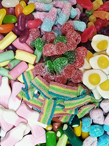 1 KG Pick and Mix Sweets Gift Jelly Sweets, Fizzy Bubblegum Bottles, Fried Eggs and More - 5