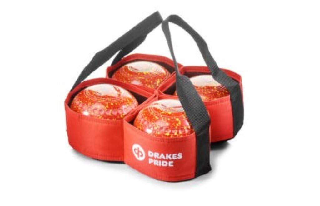 Drakes Pride SGL 4 BOWL CARRIER FOR CROWN GREEN/FLAT GREEN BOWLS** (RED)