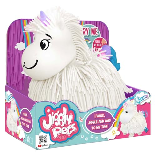 Spectron Jiggly Pets Interactive Unicorn Toy White - Sinking Unicorn
