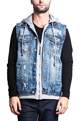 Image of VICTORIOUS Rocker Denim Jean Vest Jacket