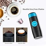 KELUNIS 2 in 1 Capsule Mini Espresso Portable Coffee Maker, Hot and Cold Extraction USB Electric Coffee Powder Making Machine, 2600mah Capacity - Image 5