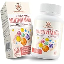 Sambugra Liposomal Multivitamin for Women 50+ Women Daily Multivitamin with 32 Ingredients, CoQ10, Vitamins C, B, D, E for Cardiovascular & Bone Health Support - Iron-Free 60 Capsules