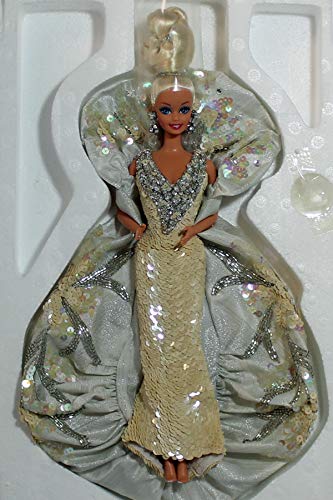 Barbie 1991 Bob Mackie Platinum Muñeca de Diseñador Rara con Traje de Gala Metalizado