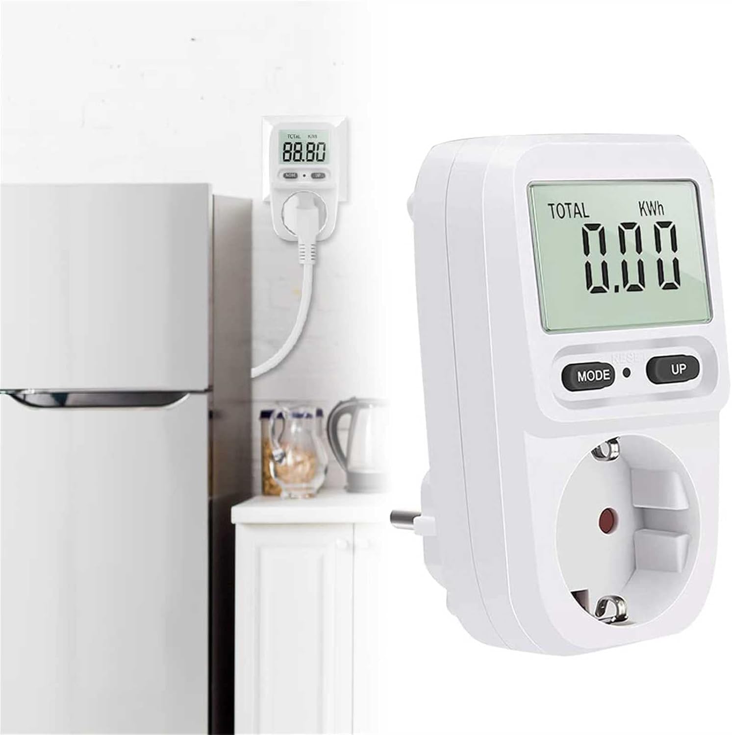 Fvxfdcbb Energy Cost Meter, Power Meter, Electricity Meter for Sockets, Digital Energy Cost Meter, Standby Consumption Measurement, Large LCD Screen : Tools & Home Improvement
