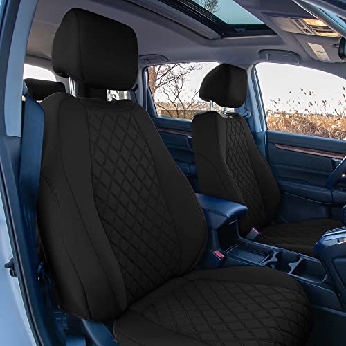 FH Group Custom Fit Car Seat Covers Specifically Made for 2017-2022 Honda CR-V LX EX EX-L - Water Resistant Ultaflex Neoprene, Front Set Black, Automotive Seat Cover by FH Group - Image 3