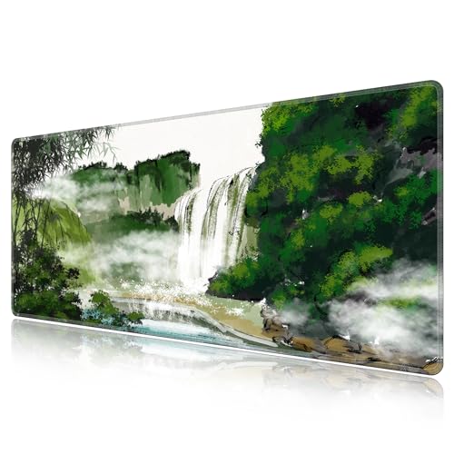 Tapis de souris extra large 140x60cm LL-COEUR verdure pour bureau