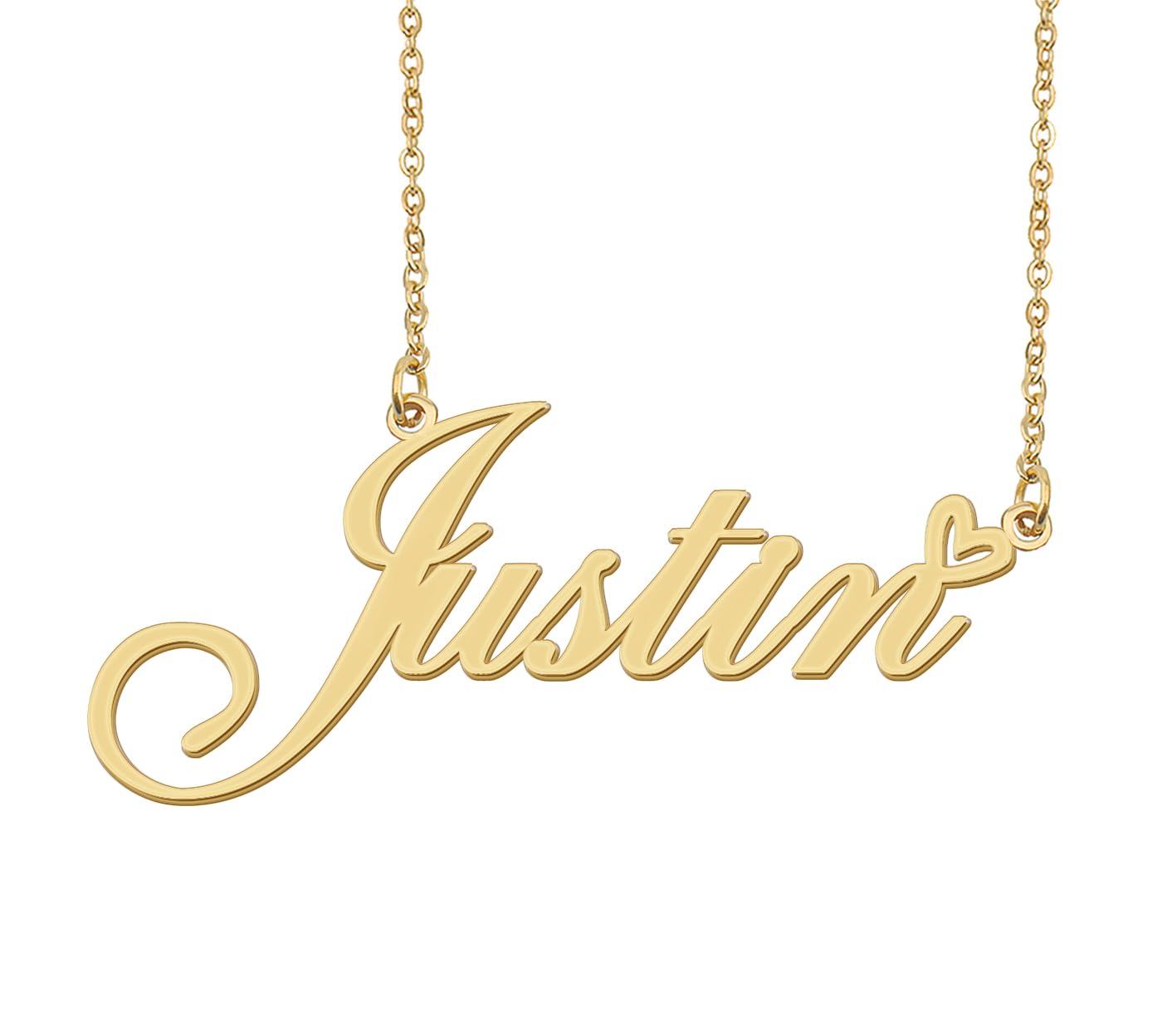 Personalized Heart Name Necklace Gold Custom Any Names Stainless Steel Jewelry for Womens Graduation