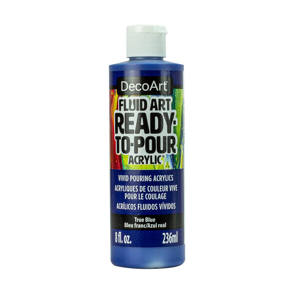 Fluid art bleu true Deco Art peinture acrylique fluide pour coulage