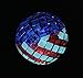 Solar USA Flag Ball LED Lights, Solar Mosaic Americana Globe Garden Stake Outdoor Yard Decor Landscape Color Changing LED Lamp Lights, Great Gift