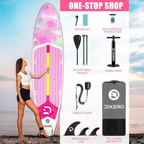 DIXERO Tabla de Paddle Surf Hinchable 335cm con Accesorios Incluidos de Primera Calidad, Remo Ajustable, Bomba de Mano, Mochila de Transporte. 335 x 84 x 15 cm, Soporta hasta 158Kg - imagen 5