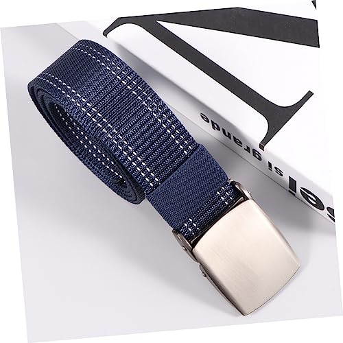 VALICLUD 1pc Adjustable Canvas Waist Belt for Outdoor Training Lightweight Plastic Buckle Dark Color for Men and Women and Breathable Design2