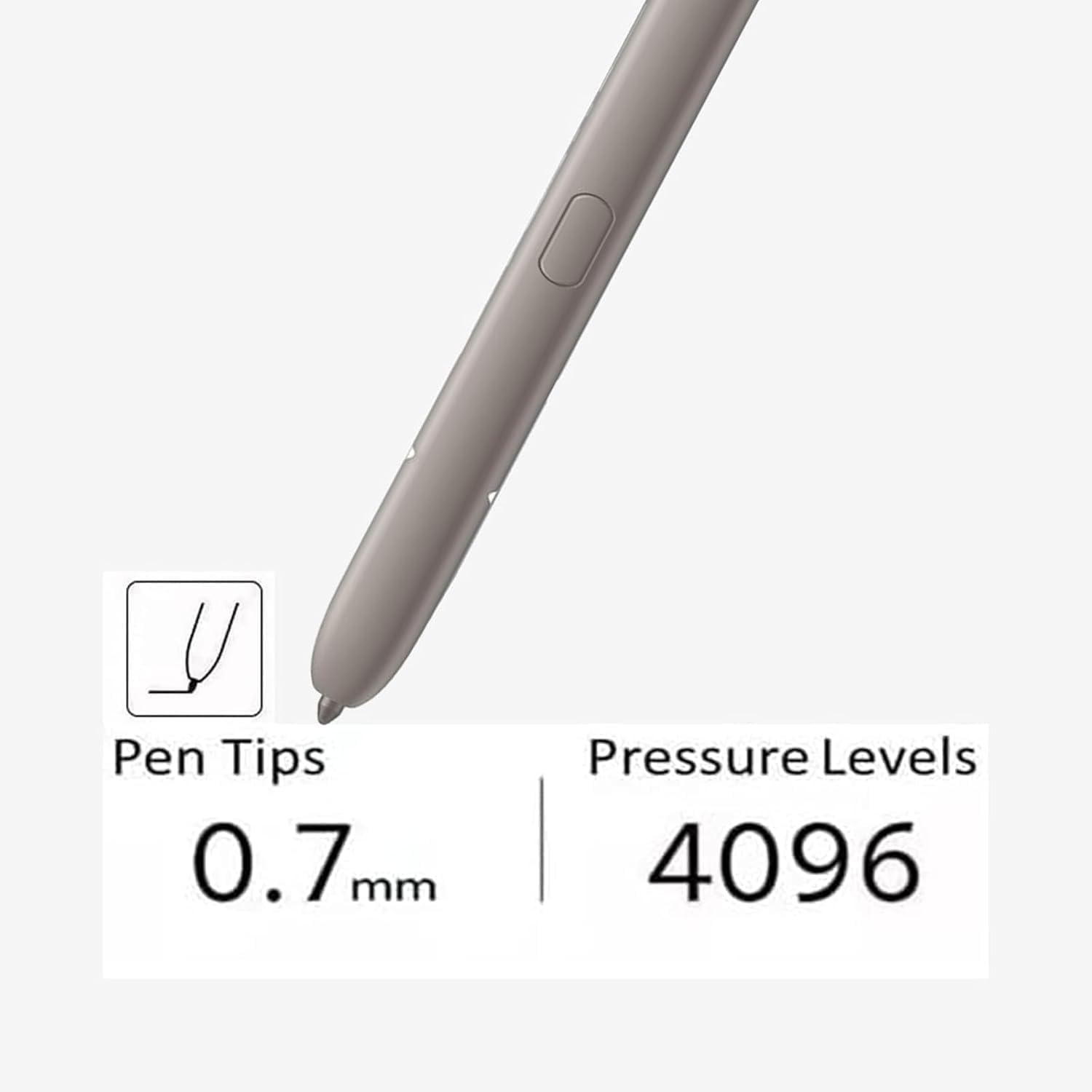 Galaxy S24 Ultra S Pen di ricambio per Samsung Galaxy S24 Ultra 5G Penna Stilo per Galaxy S24 Ultra Penna Stylus con FunzioneBluetooth,Grigio Titanio
