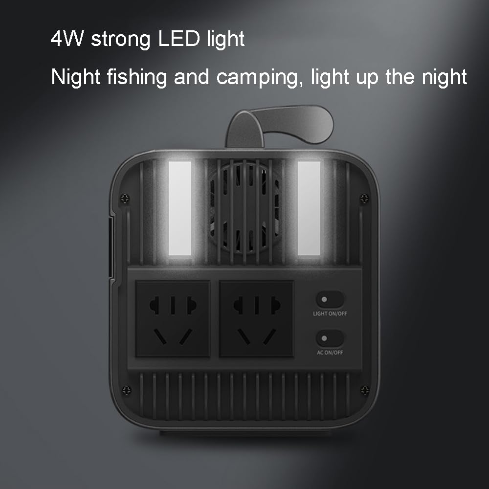 Stazione di Alimentazione Portatile 600W Generatore Solare Alimentazione Mobile Campeggio Batteria Alimentazione con Presa 220V per Viaggio Caccia Blackout