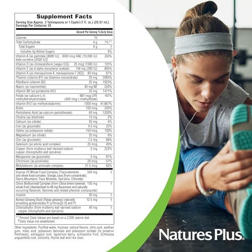Natures Plus 0097467306011 Source Of Life Liquid, Tropical Fruit - 30 Fl Oz - Multivitamin & Mineral Supplement thumb #4