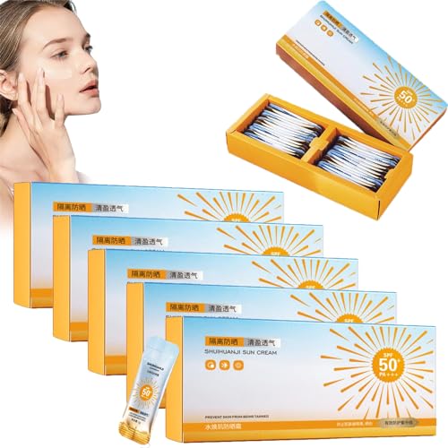 Mini protector solar en tamaño de viaje, antiedad, protección solar en aerosol con protección solar UPF 50+ en tamaño de viaje, protección solar sin aceite para la cara con factor de protección solar