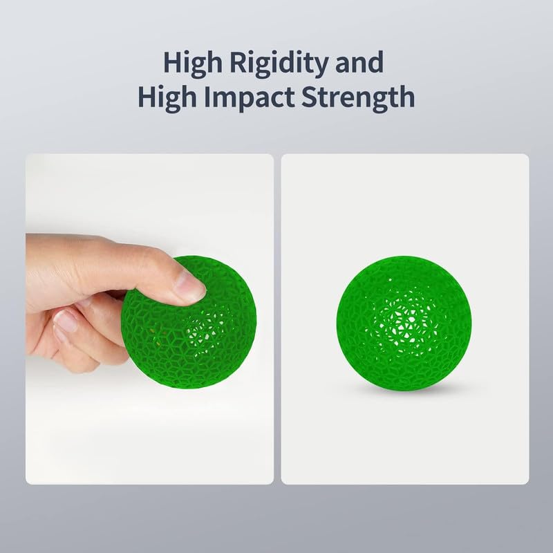 Image of 3IDEA Tough Resin, 3D Printer Resin with High Precision and High Toughness, 365-405nm Fast Curing 3D Resin for 4K 8K LCD /DLP /SLA 3D Printing (Tran-Green, 1kg)
