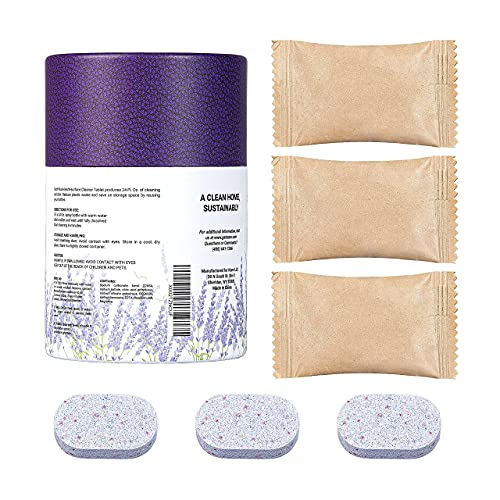 Nune Multi-Purpose Cleaner Refills - All Purpose Cleaning Tablets 6 Pack - 144 Fl Oz Total (24 Fl Oz Each) - Shower, Counter, Floor, Furniture, Bathroom - Non-Toxic And Effective - Lavender Fragrance #TOP5