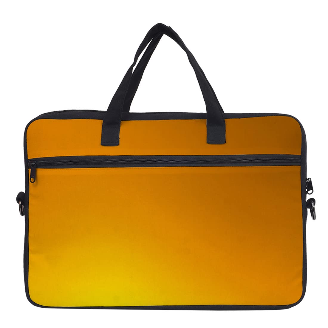 Crazyify Sunlight Colors Printed Laptop Bag with Zip for Men & Women | Canvas Laptop Bags/Briefcase with Screen Size Up to 15.6 Inch