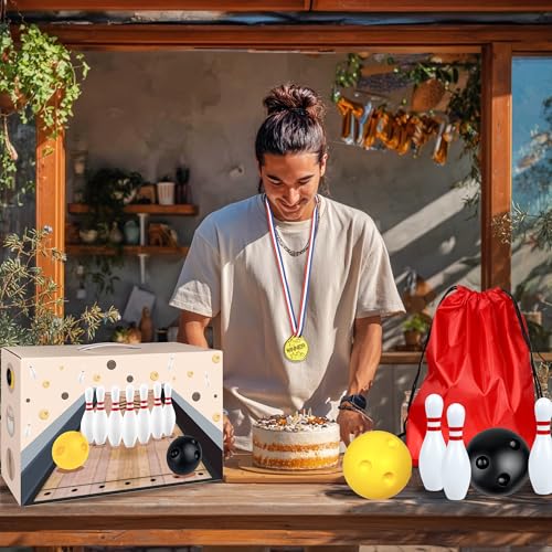 image for PPXMEEUDC Mini Bowling Set Indoor Outdoor Indoor Bowling Set with Guid
