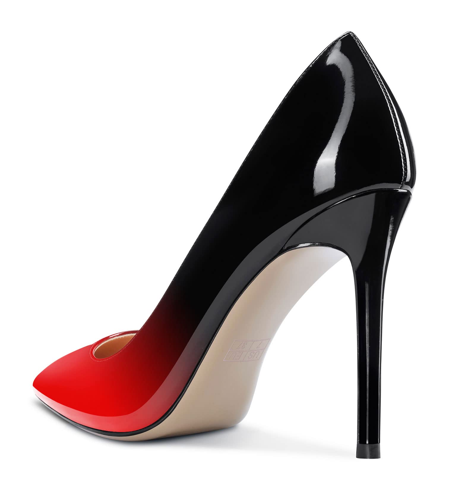 Saekcted Tacón Alto para Mujer Zapatos Noche Punta Puntiaguada Tacón 10 CM High Heels Pumps