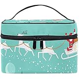 Material: Alle Make-up-Taschen sind aus modischem Twill-Gewebe, hochwertigem Mikrofaserleder, Netztasche, langlebigem Reißverschluss und Gummiband gefertigt.