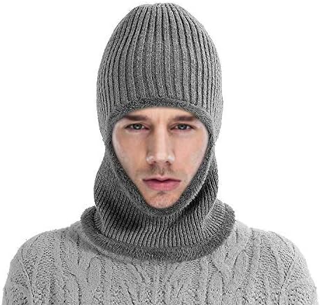 Komene Kint Winter Hats, 3-in-1 Cold Weather Beanie with Flexible Neck Guard,Riding Hat for Outdoor Sports Cycling Motorcycle Ski