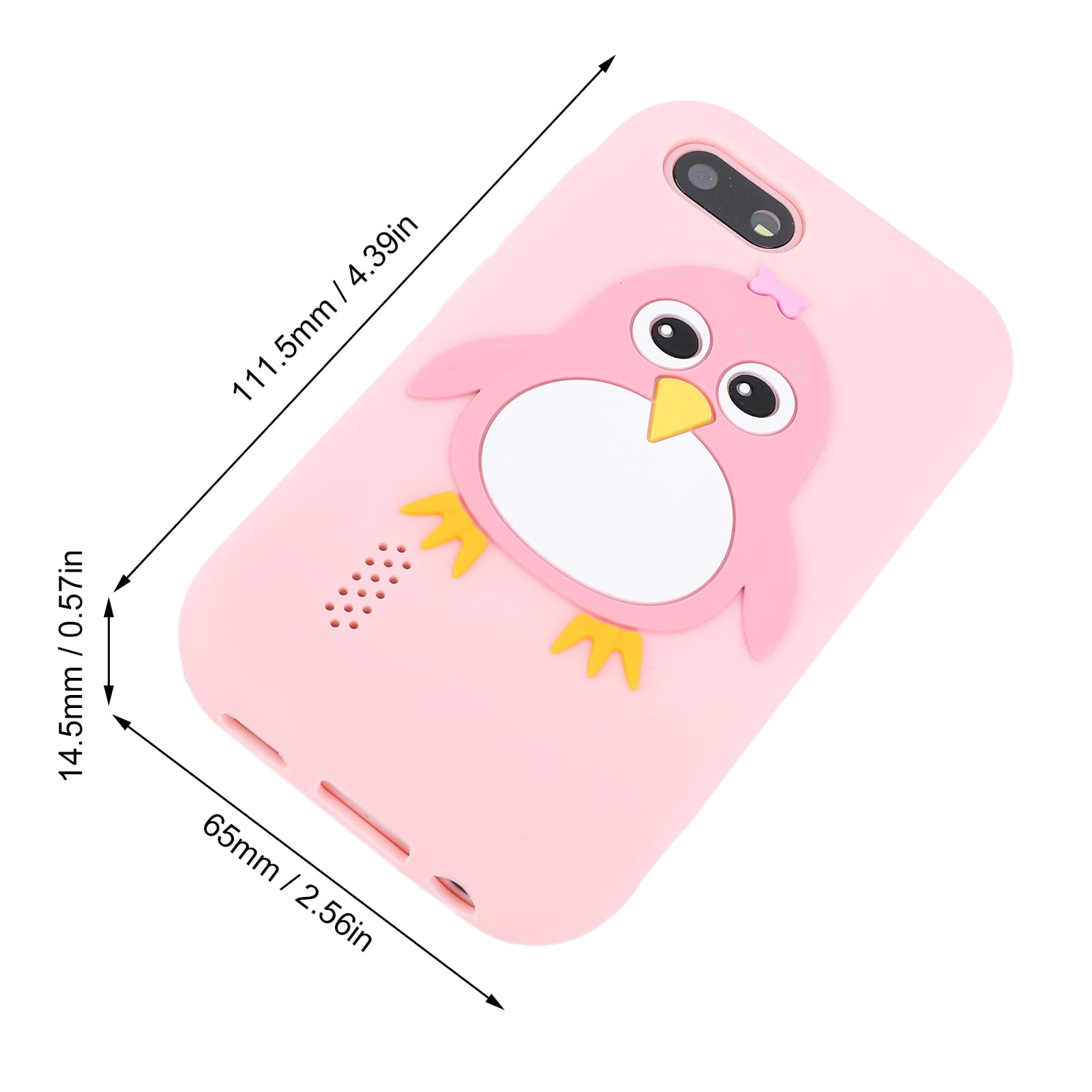 Smart Phone Touchscreen HD Doppia fotocamera 8 Giochi Apprendimento educativo per ragazze Ragazzi con custodia in silicone Cavo USB Cavo USB Display da 2,8 pollici
