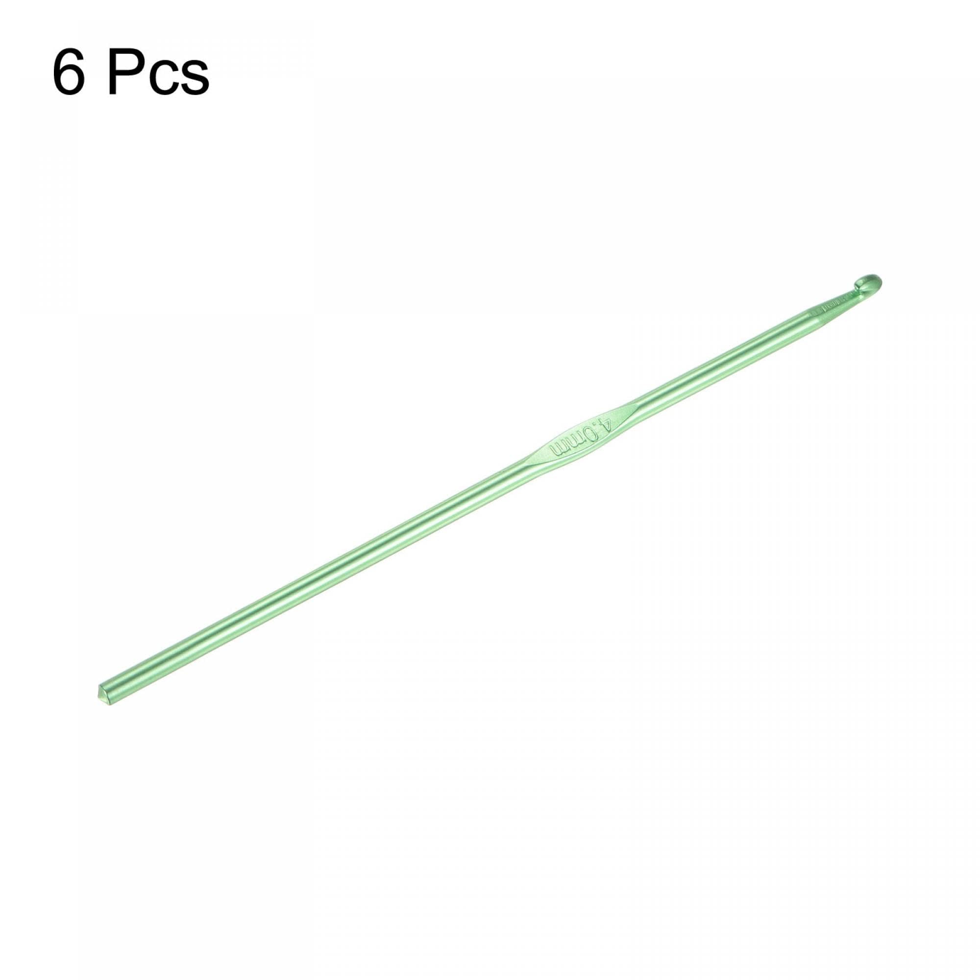 TOP-VIGOR 6Pcs 4mm Crochet Hook, Aluminum Crochet Hooks Knitting Needles for DIY Craft Yarn Green Crochet Needles for Knitting Scarf - Image 4