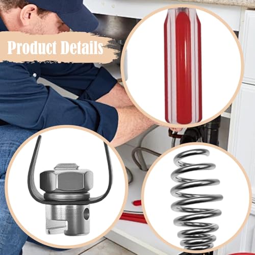Tarière et têtes de déboucheur pour perceuse à installation facile - 3