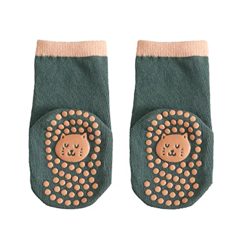 Mercatoo Kids Toddler Trampoline Grip Socks Anti Non Slip Sticky Grips Socks Warm Socks Cute Socks 4t Socks for Girls, C, 12-18 Months