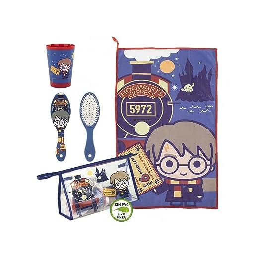 CERDÁ LIFE'S LITTLE MOMENTS, Neceser Infantil Completo de Harry Potter-Licencia Oficial Warner Bros para Niños, Rojo, Especialmente Recomendado 2 a 8 años