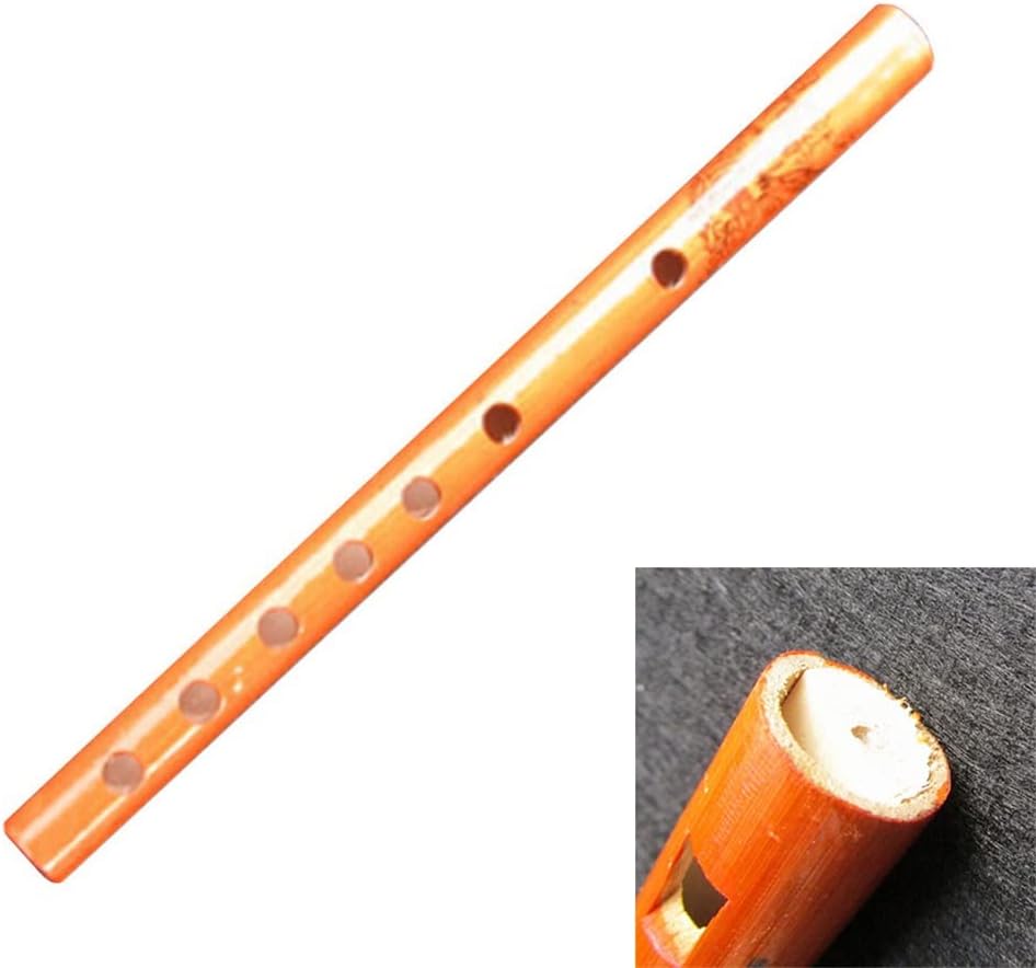 Chinese Traditional 6 Holes Flute Vertical Clarinet Student Musical Instrument Wooden Color