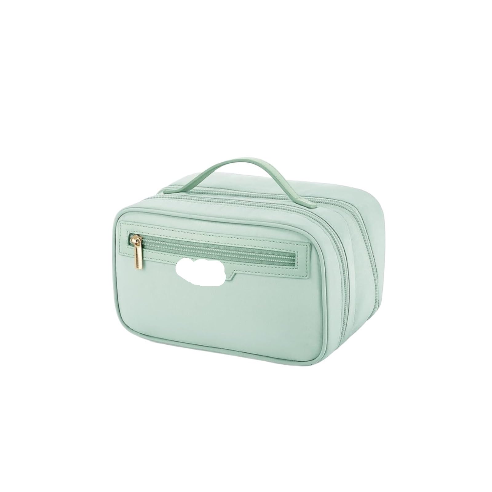 Kosmetiktasche Damen Reise-Kosmetiktasche, große Öffnung, tragbare Aufbewahrungstasche for Reiseutensilien for Damen Kulturbeutel(Grün)