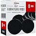 "SlipToGrip" 8 Pack Furniture Grippers by iPrimio - Furniture Non-Slip Pads 2" Round with 3/8" Heavy Duty Felt Core. No Adhesive. No Nails. Won't Harm Floors. Patent Pending