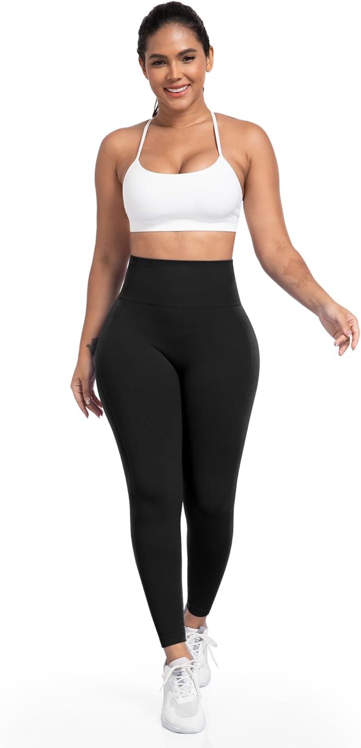 NORMOV Seamless Workout Butt Lifting Leggings - Booty Scrunch Gym Leggings for Women - Image 5