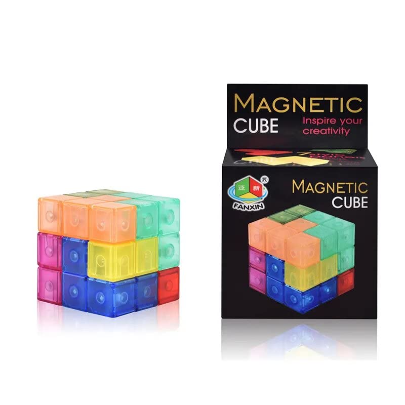 Kiditos Creative Magnetic Cube Building Blocks Childrens DIY Puzzle Toys Set of 7 Multi Shapes, Intelligence Developing and Stress Relief Fidget Toys (B0C341BPCY) Amazon Price History, Amazon Price Tracker