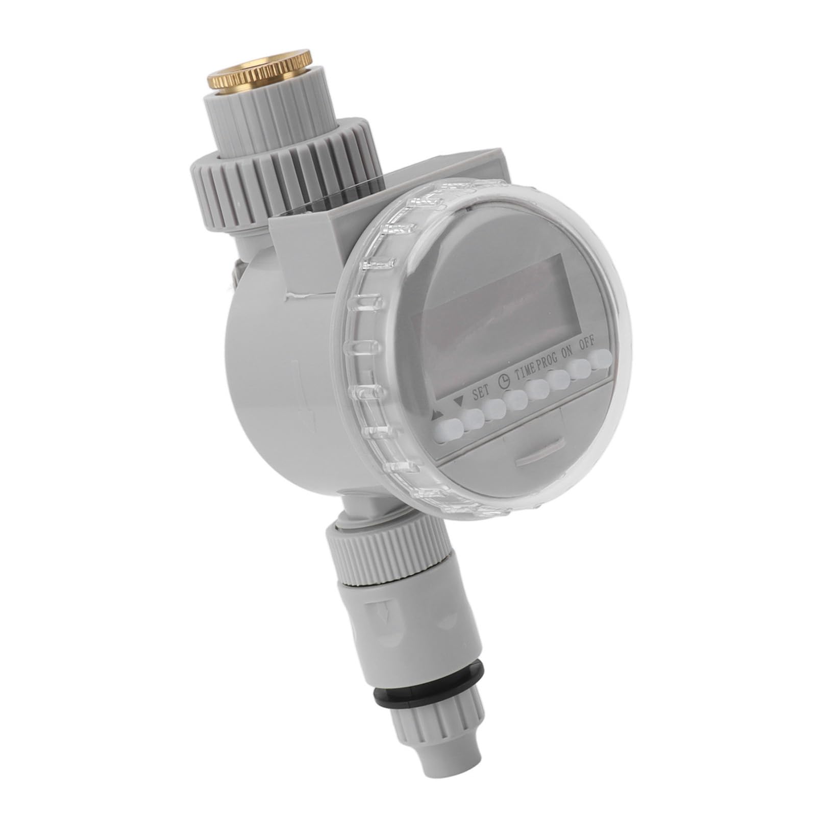 KIMISS Temporizador de Riego Automático y Temporizador de Aspersor de Manguera de Jardín para Grifos G1/2 G3/4 - de Riego por Goteo Eficiente para Plantas en Macetas y Cuidado del Césped (Gray)