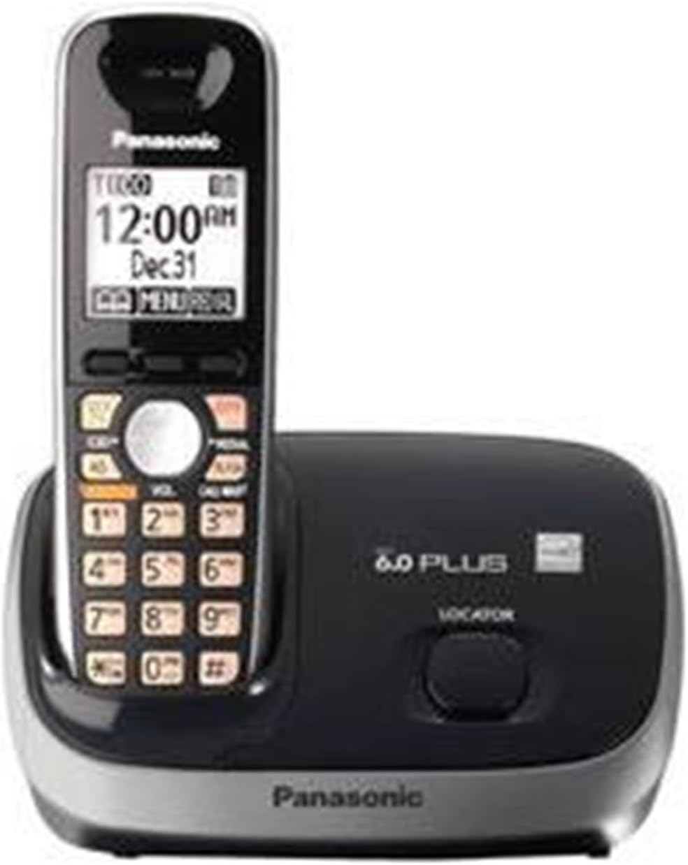 KX-TG6511B DECT 6.0 PLUS Expandable Digital Cordless Phone, 1 Handset, Black