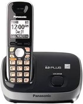 Panasonic KX-TG6511B DECT 6.0 PLUS Expandable Digital Cordless Phone, 1 Handset, Black