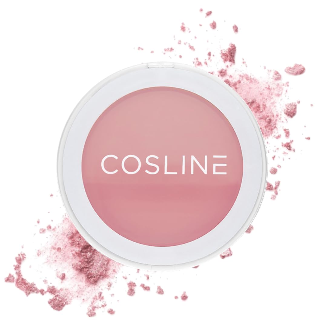 COSLINE Rouge Azalea 701, gepresster Puder Blush, Zarter Rosaton, Pudrige Textur, Natürlicher Frische-Effekt, Leichtes Tragegefühl, Made in Germany