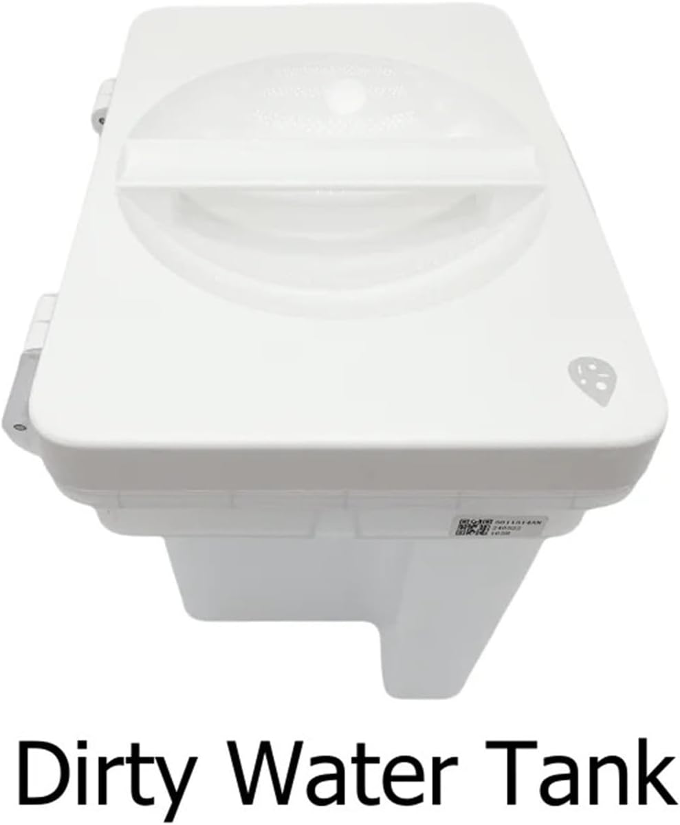 Compatible For Roborock Q Revo Pro/MaxV/S/QV35A Dock Station Water Tank Replacement，Clean & Waste Water Tank For Robot Cleaner Parts ﻿(Dirty Water Tank)