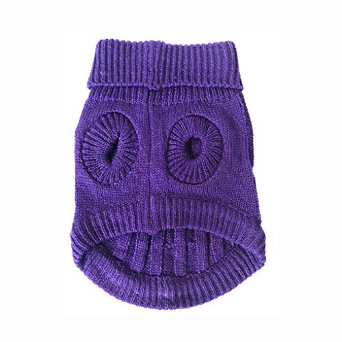 Image of Dog Sweater Soft Warm Turtleneck Knitted Clothes for Small Medium Large Pet