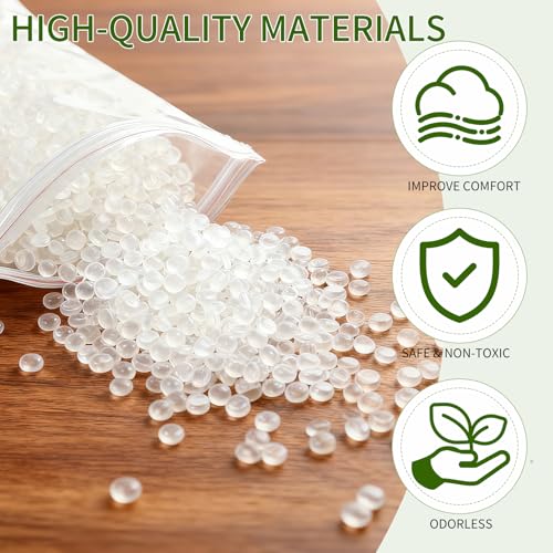 Nexboraque 5 LB Polypropylene Filling Pellets, Durable Plastic Stuffing Beads Weighted Filler Beads for Bean Bags, Dolls, Blankets, Crafts, Pillows, Cushions