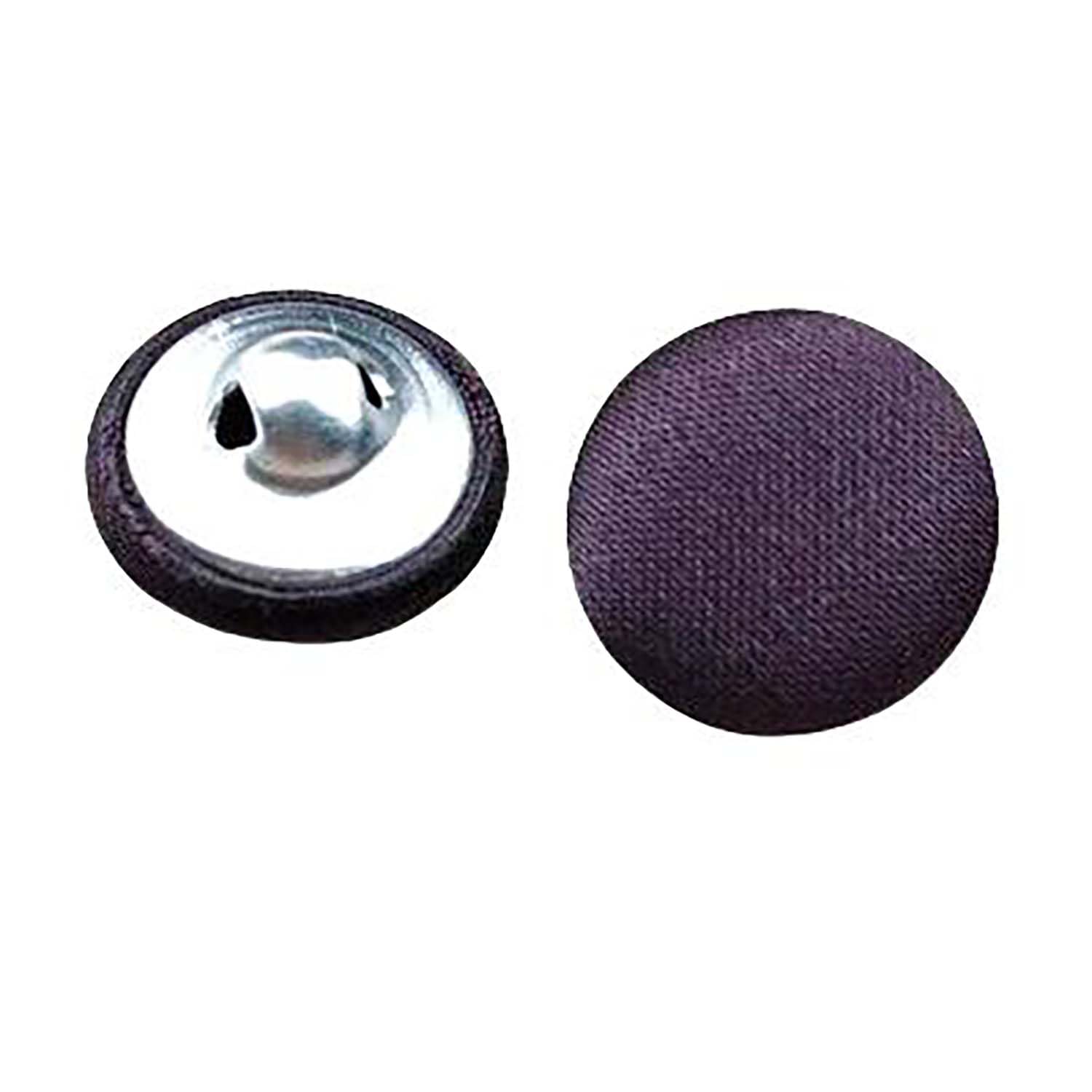 20 Pcs Satin Covered Metal Shank Buttons Cloth Buttons for Wedding Dress Tuxedo Suits
