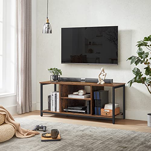 VASAGLE TV Cabinet, TV Console Unit with Open Storage, TV Stand with Shelving, for Living Room, Entertainment Room - Image 4