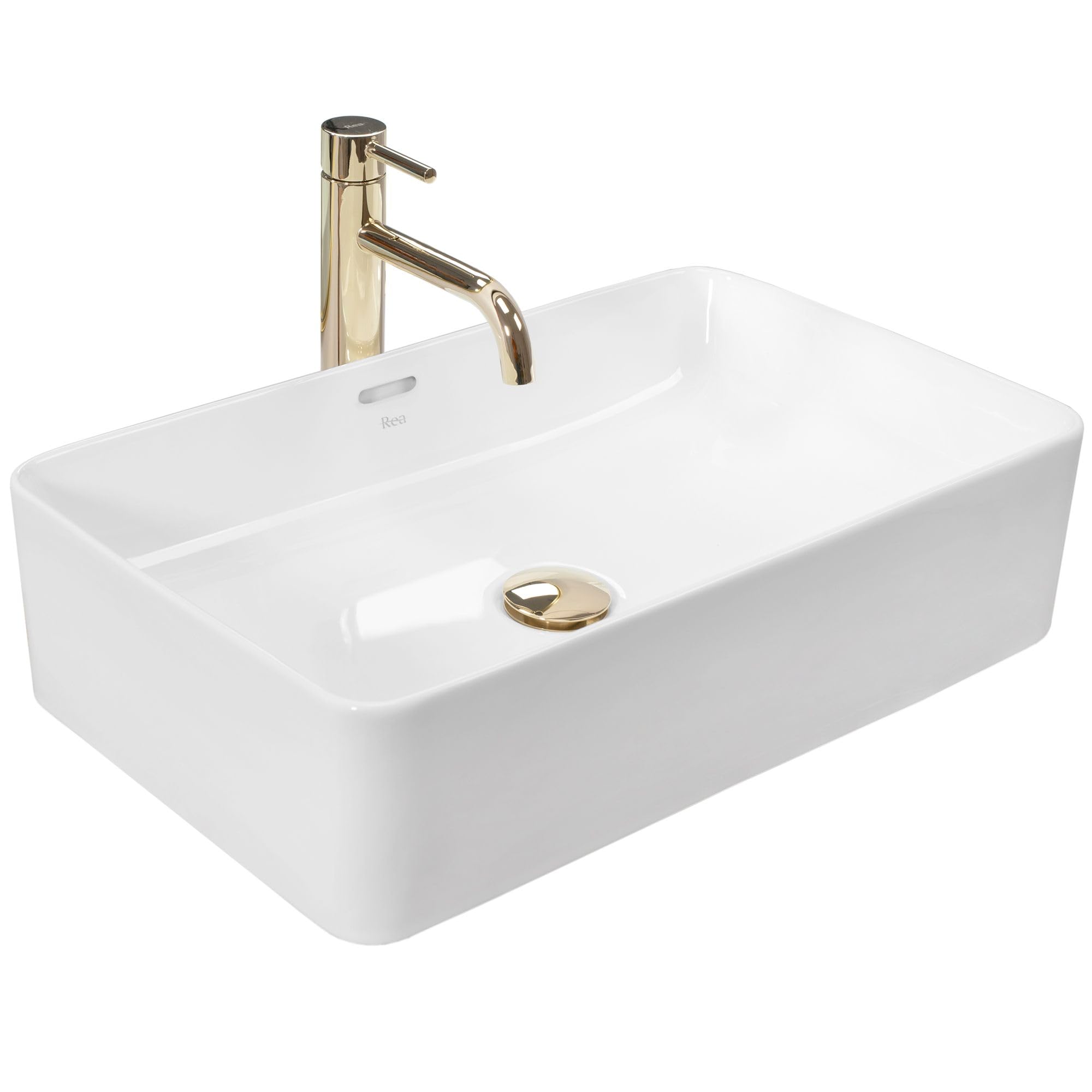 Rea Bathroom Sink Made of Ceramic Berta 55 - Snow White - REA-U5055 — image 1