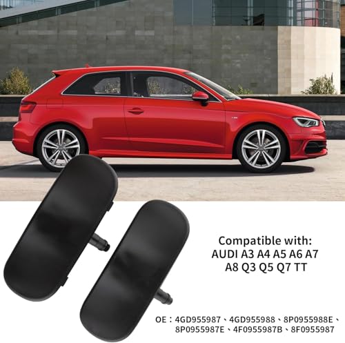 2Pcs Front Windscreen Washer Spray Nozzle Jet Heated Compitable with Audi A4 B8 A5 A3 A6 A7 A8 Q3 Q7 TT Q5 4G8988987 4GD955987 - Image 2